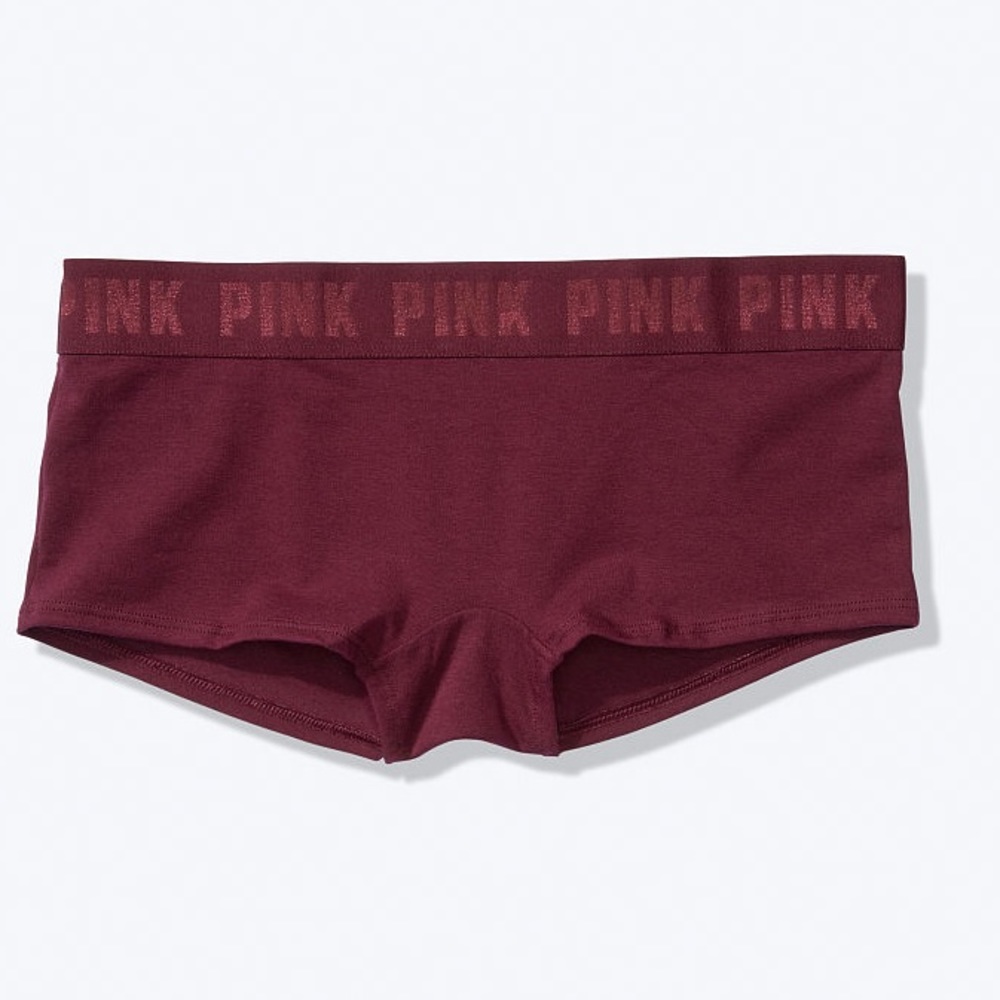 VS Pink “Fun In The Sun” Logo Boyshort NWT - Picture 2 of 10